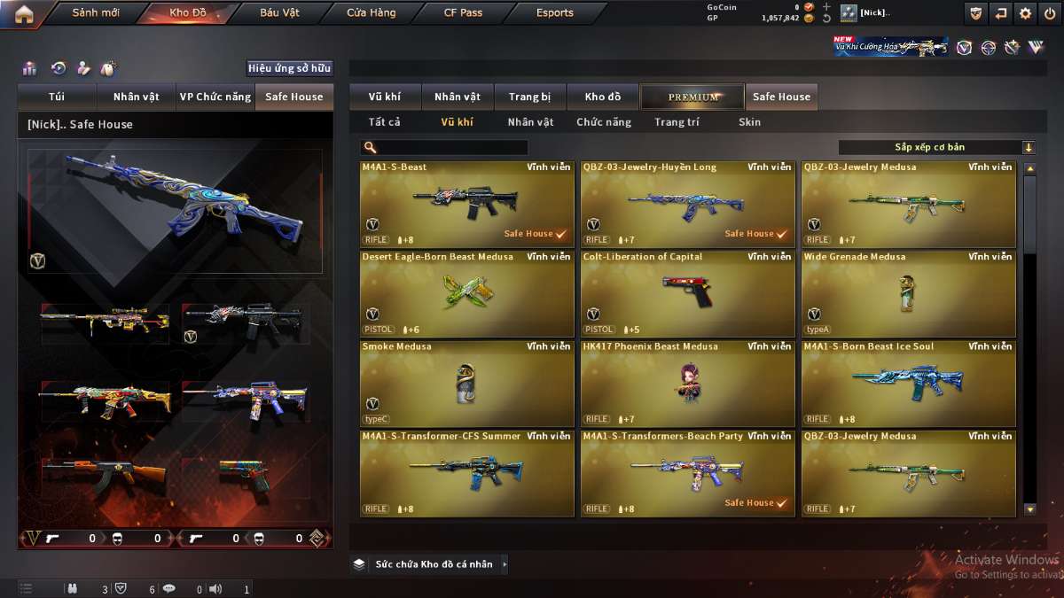 shop acc cf uy tin gia re